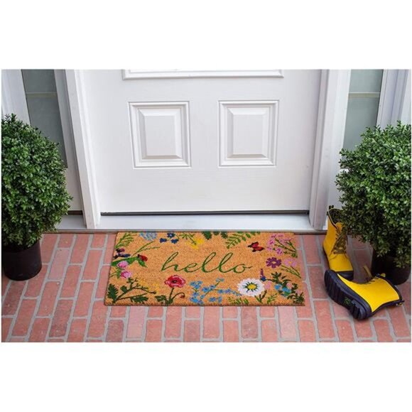 Calloway Mills AZ105991729 Floral Hello Doormat, 17" x 29", Multicolor - Picture 4 of 4